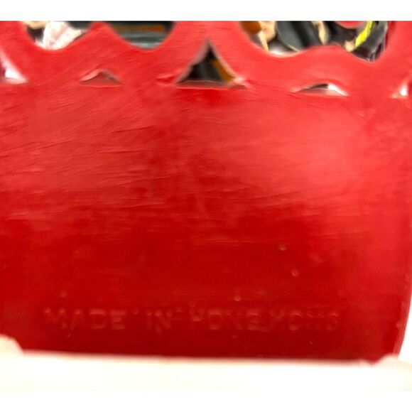 Vintage 1950s Tabletop Santa Reindeer Sleigh Plastic Christmas MCM - Picture 5 of 6